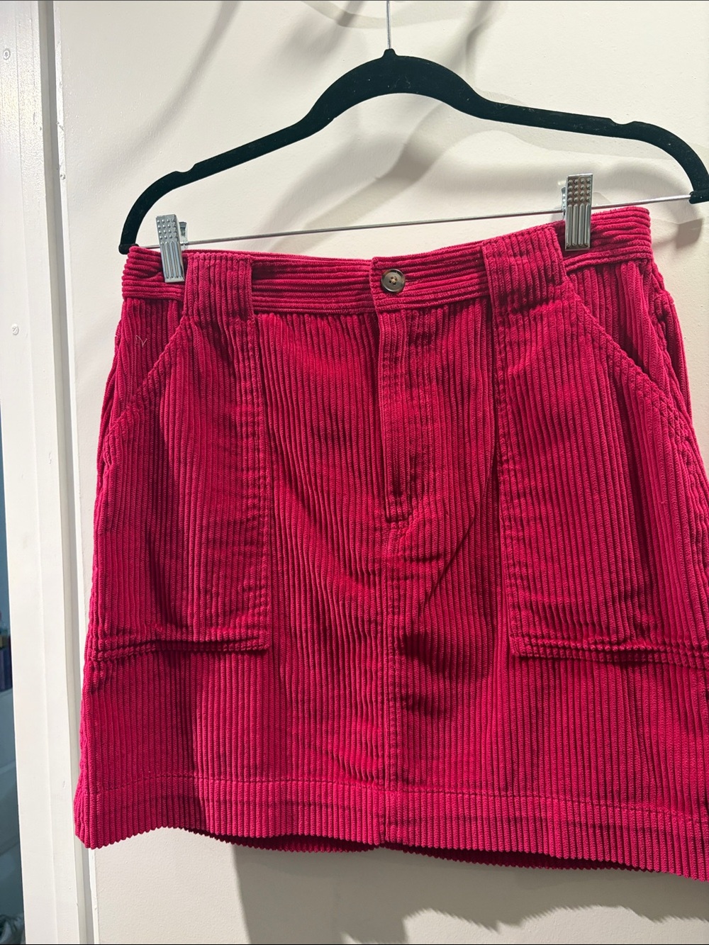 GAP Hot Pink Corduroy Mini Skirt